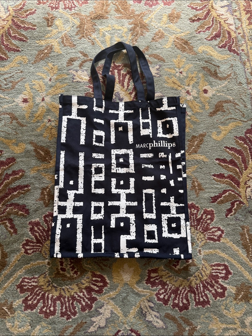 Marc Phillips Black & White Graphic Tote Bag New , just the label was cut off